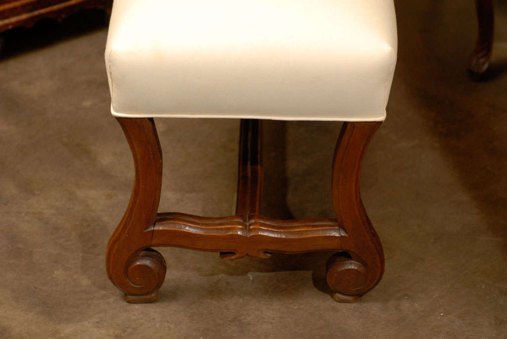 20th Century French Upholstered Bench