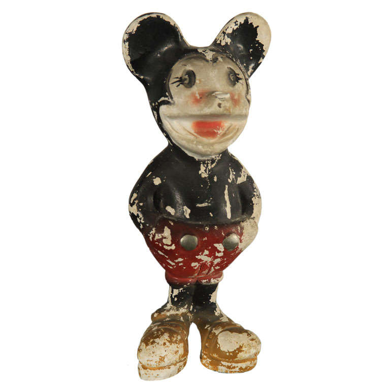 Chalkware Mickey Mouse Figure