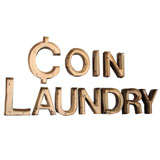 Vintage Coin-Op Laundromat Sign
