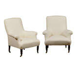 Pair Of Late 19thc Napolean III Armchairs