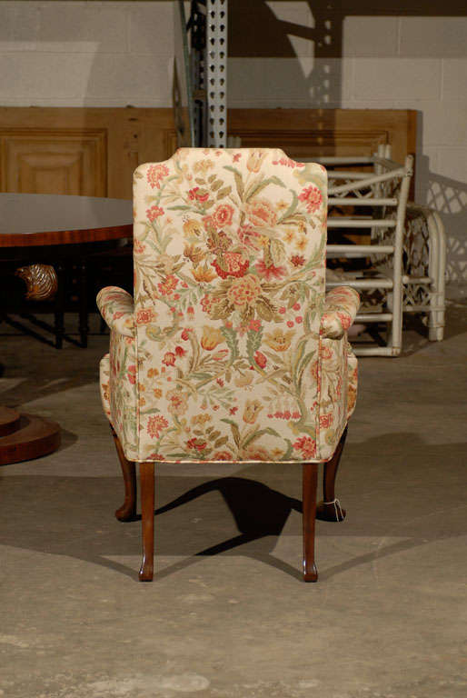 PAIR OF UPHOLSTERED HOST & HOSTESS CHAIRS 1