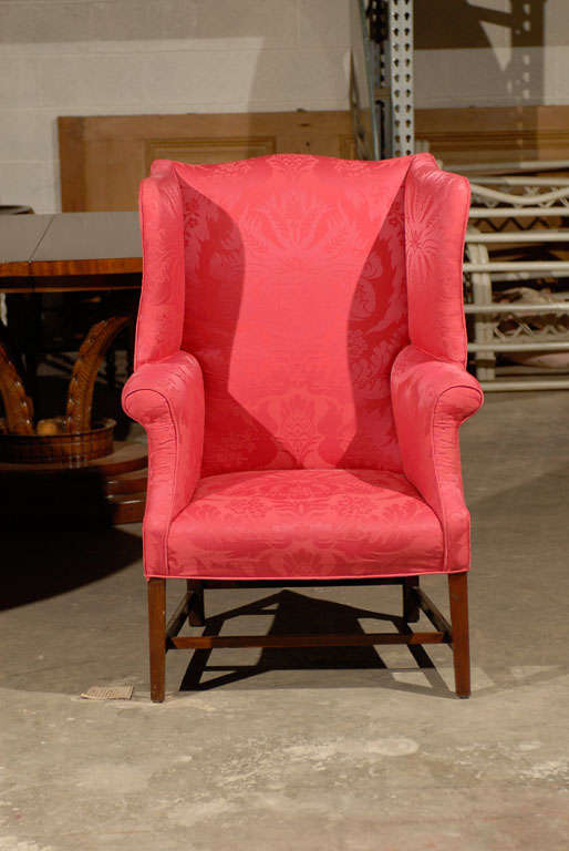 18th to 19th Century English Wing Chair For Sale 1