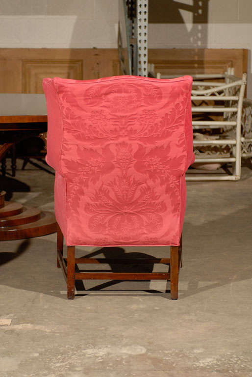 18th to 19th Century English Wing Chair For Sale 4