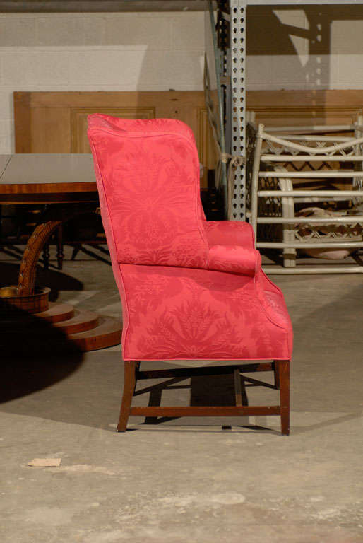 18th to 19th Century English Wing Chair For Sale 5