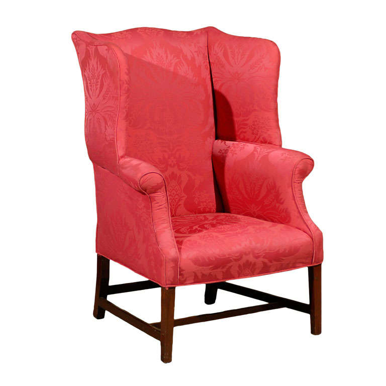 18th to 19th Century English Wing Chair For Sale
