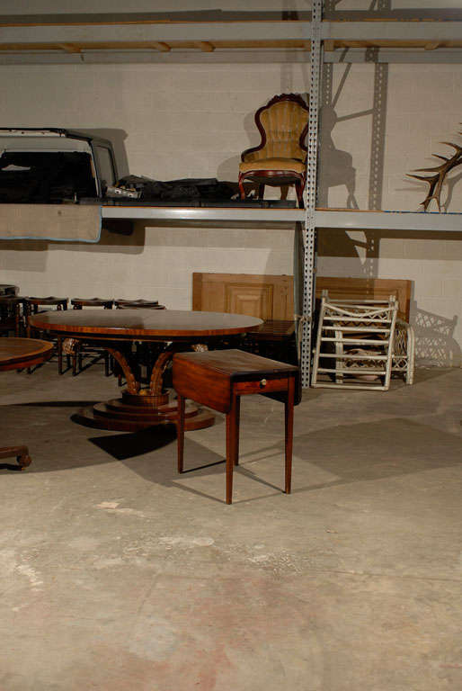 19thc English Pembroke Table With  Drawer