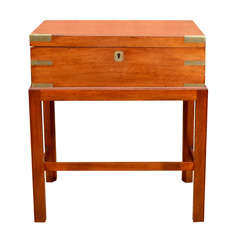 Light mahogany brass banded lap desk