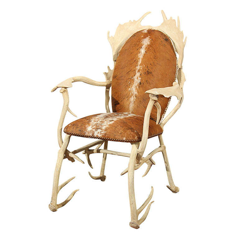 Cast Aluminum Antler Chair by Arthur Court