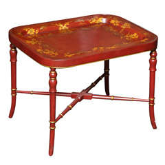 Papier Mache Tray On Stand