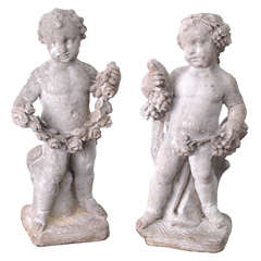 Pair of Garden Putti