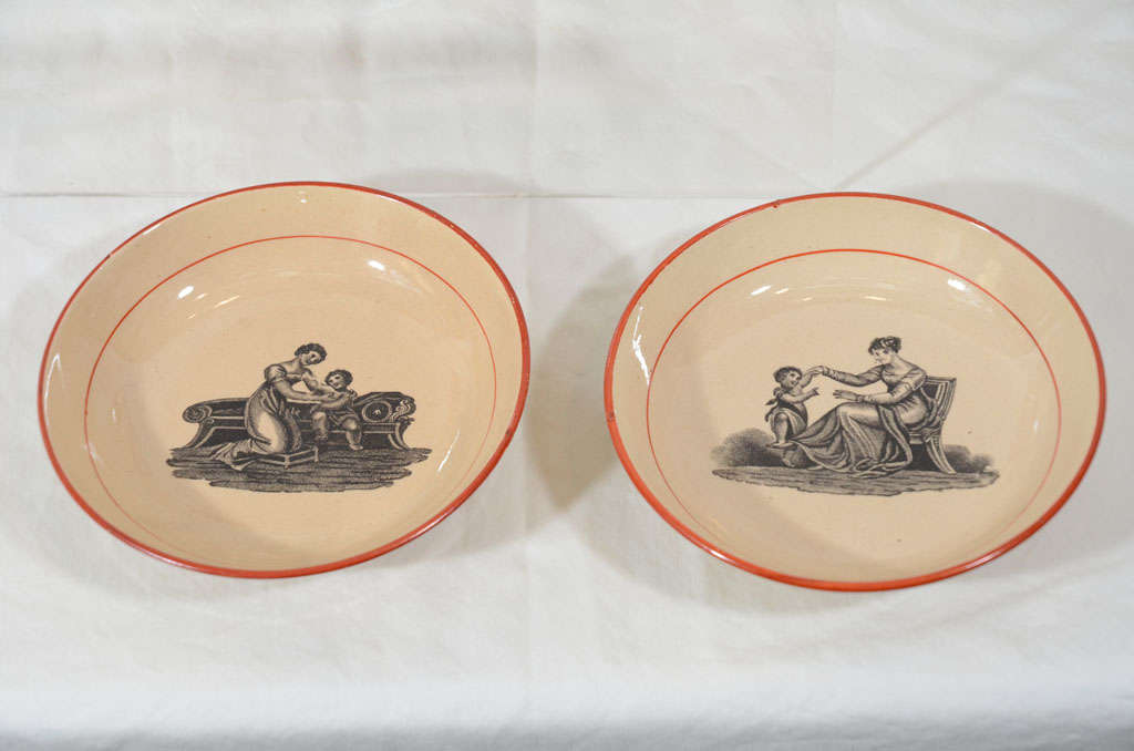 19th Century Child's Drabware Tea Set