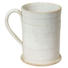 A Machine Turned Creamware Tankard