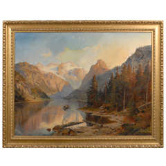 A Large Mountain Landscape Painting