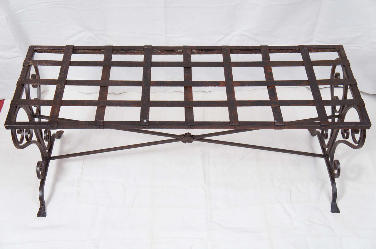 antique wrought iron table