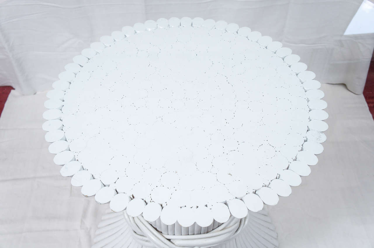 Bentwood Pedestal/Glass-Top Table