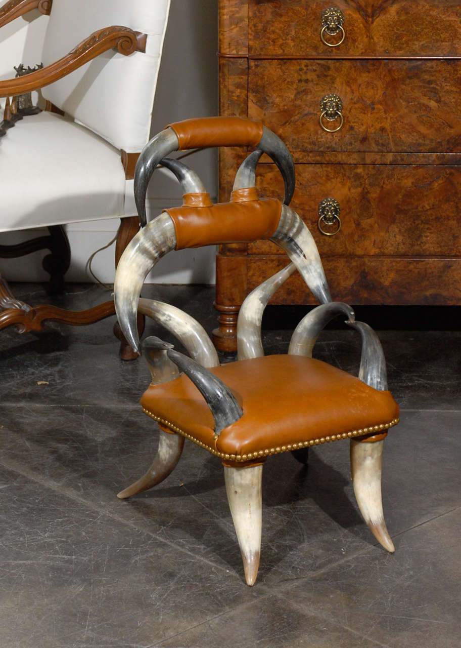bull horn chair for sale