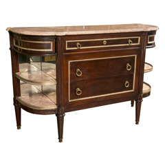 French Louis XVI Style Bow Front Server by Jansen