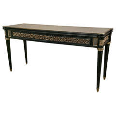 French Louis XVI Style Flip-top Console Table by Jansen