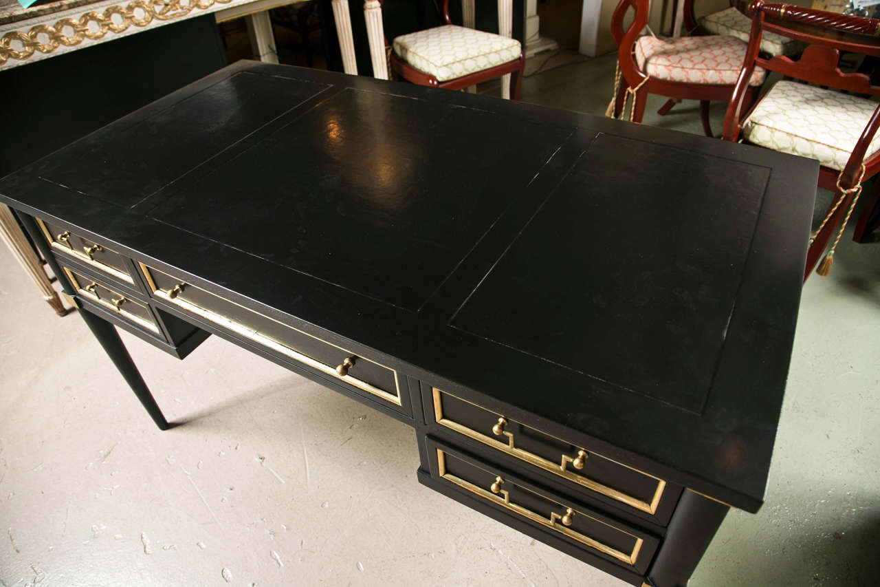 French Directoire Style Ebonized Desk by Jansen In Excellent Condition In Stamford, CT