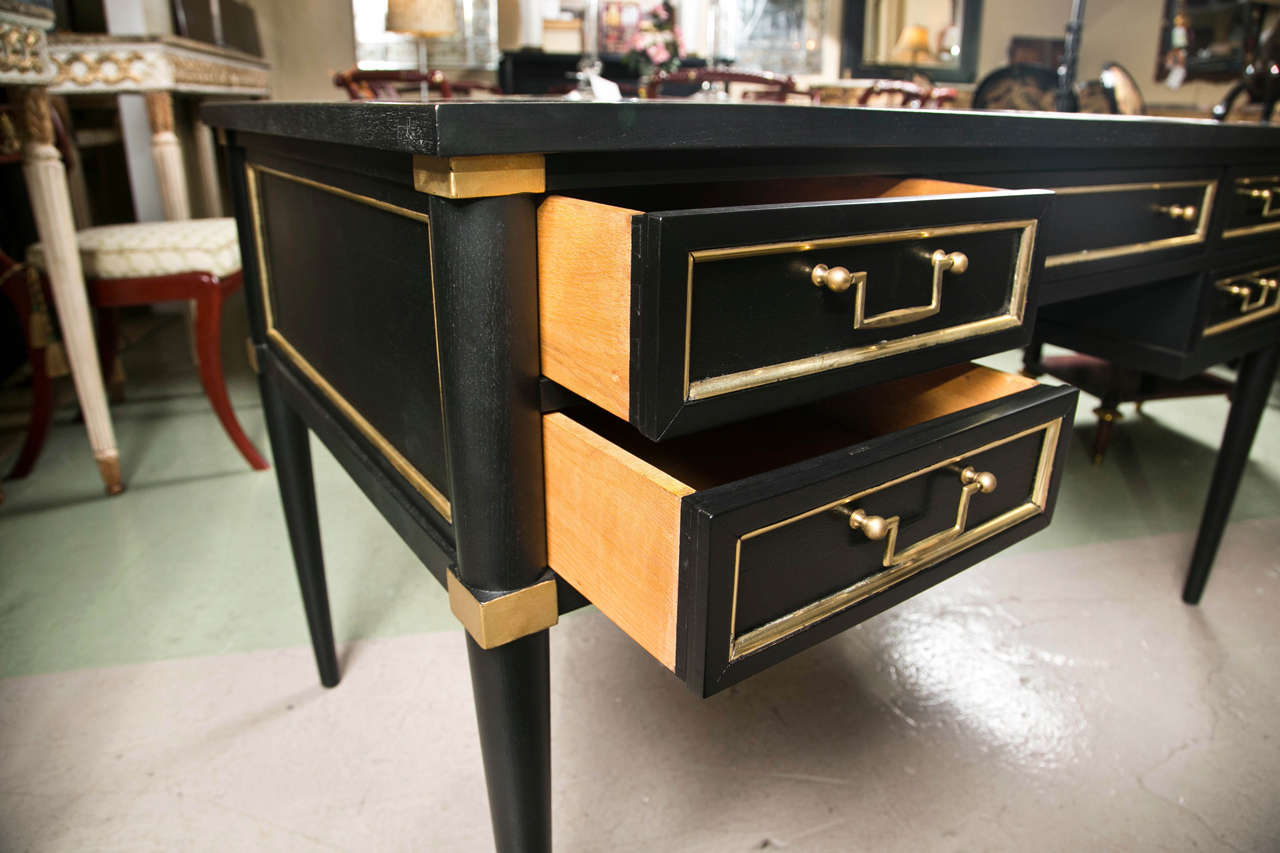 Mid-20th Century French Directoire Style Ebonized Desk by Jansen