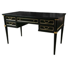 French Directoire Style Ebonized Desk by Jansen