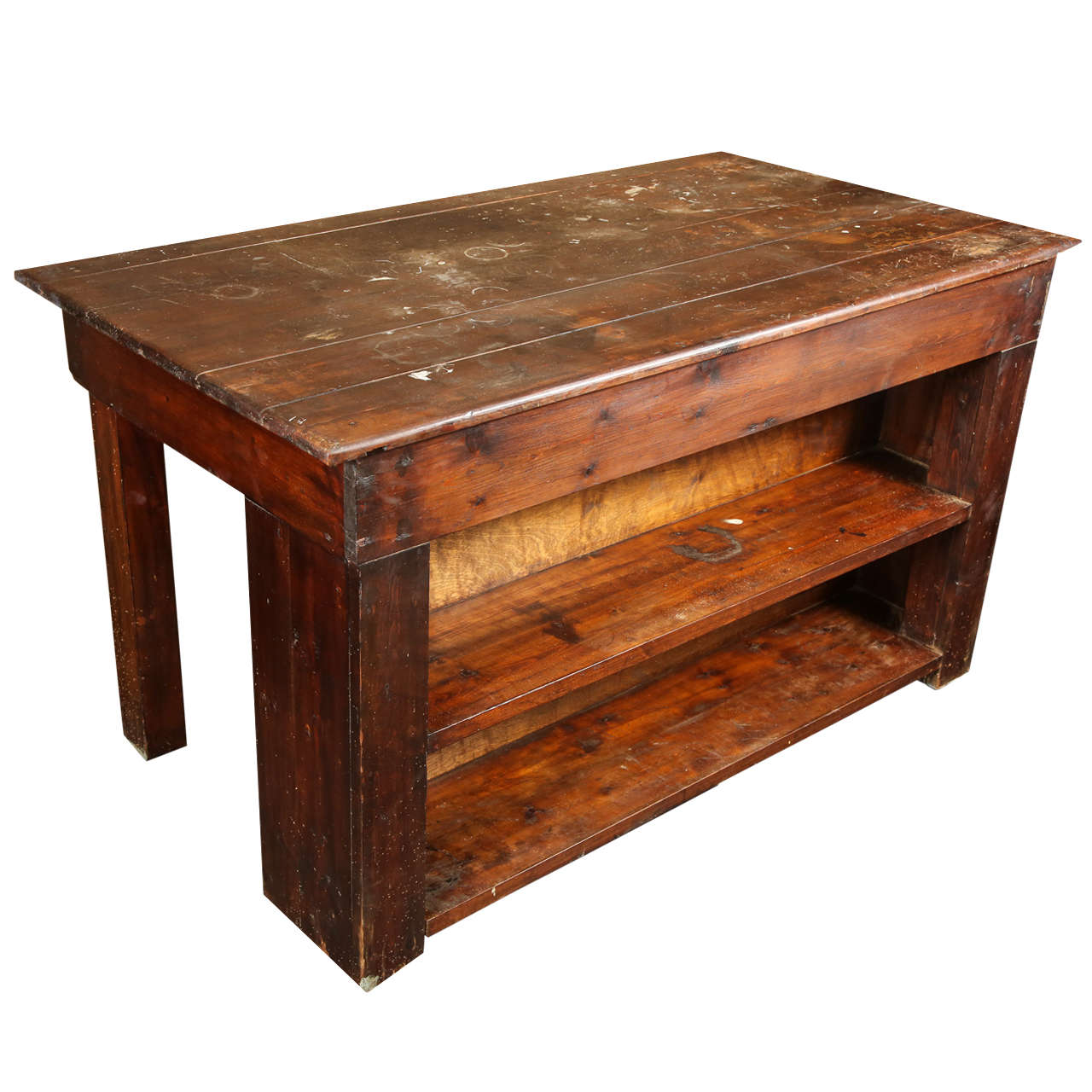 LIBRARY TABLE, DENMARK, c. 1900