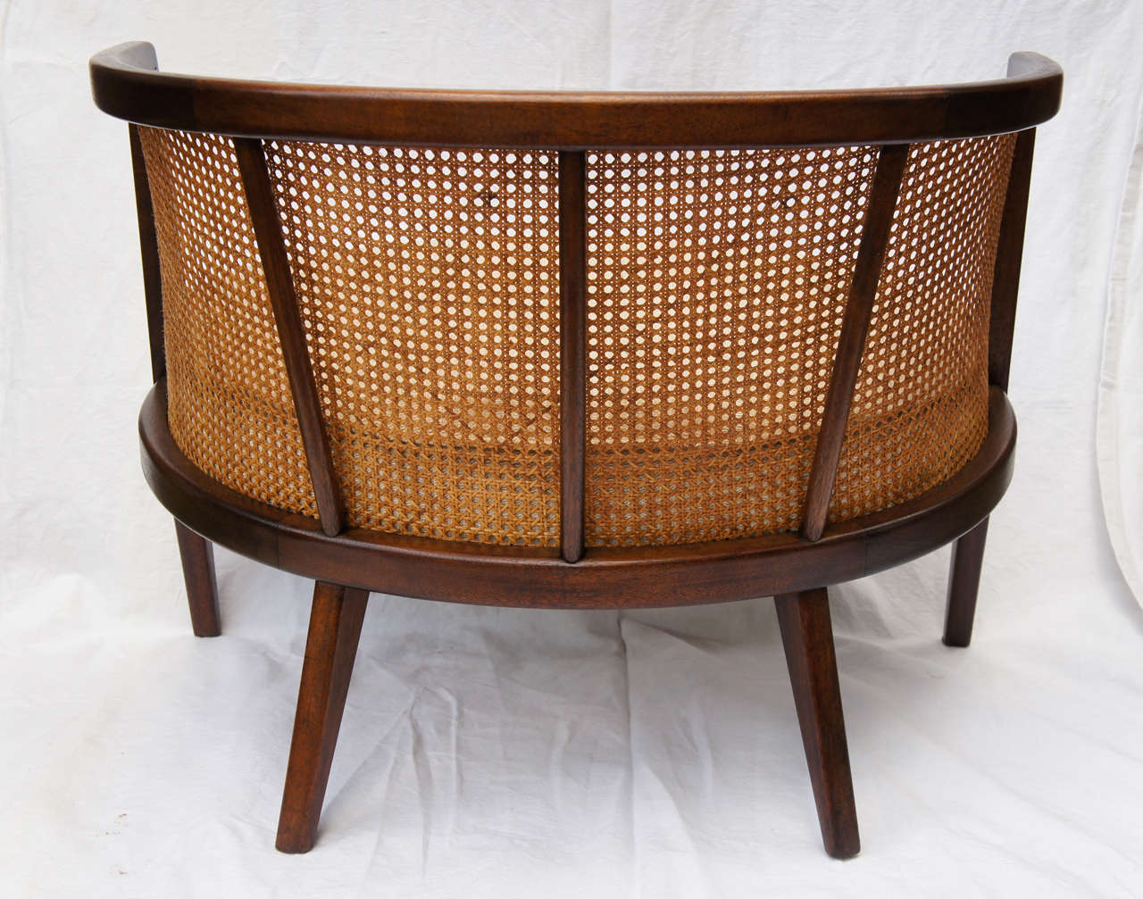 mid century cane chair