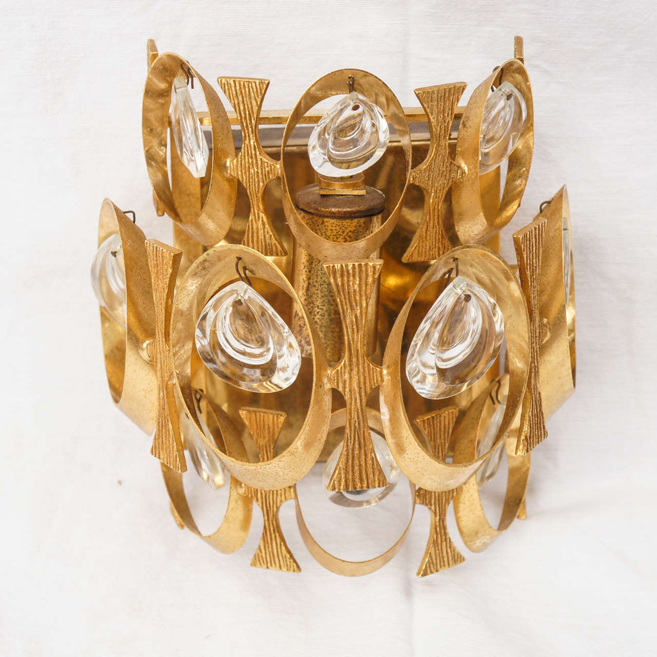 Pair of mid century 70's Sciolari Wall Sconce