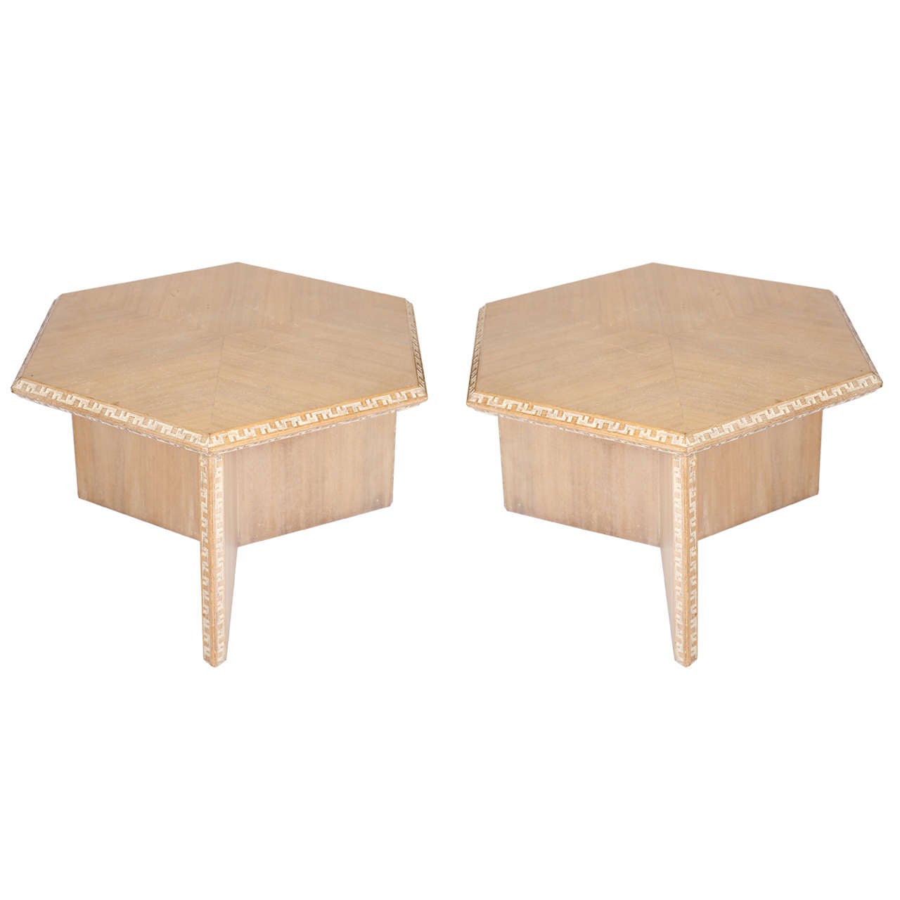 Frank Lloyd Wright Pair of Taliesin Side Tables for Henredon For Sale