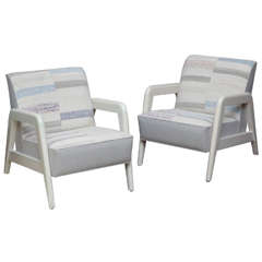 Pair of Lacquered Armchairs