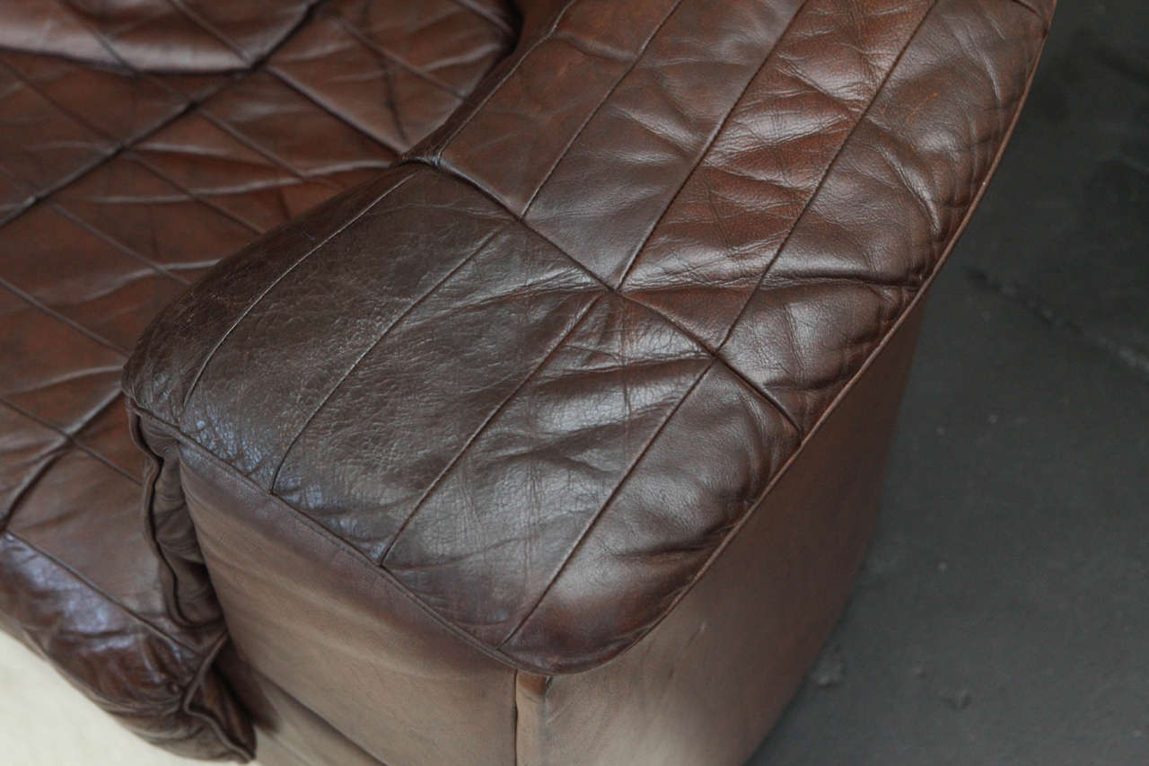 1970s Six-Piece Leather Sectional Sofa 1