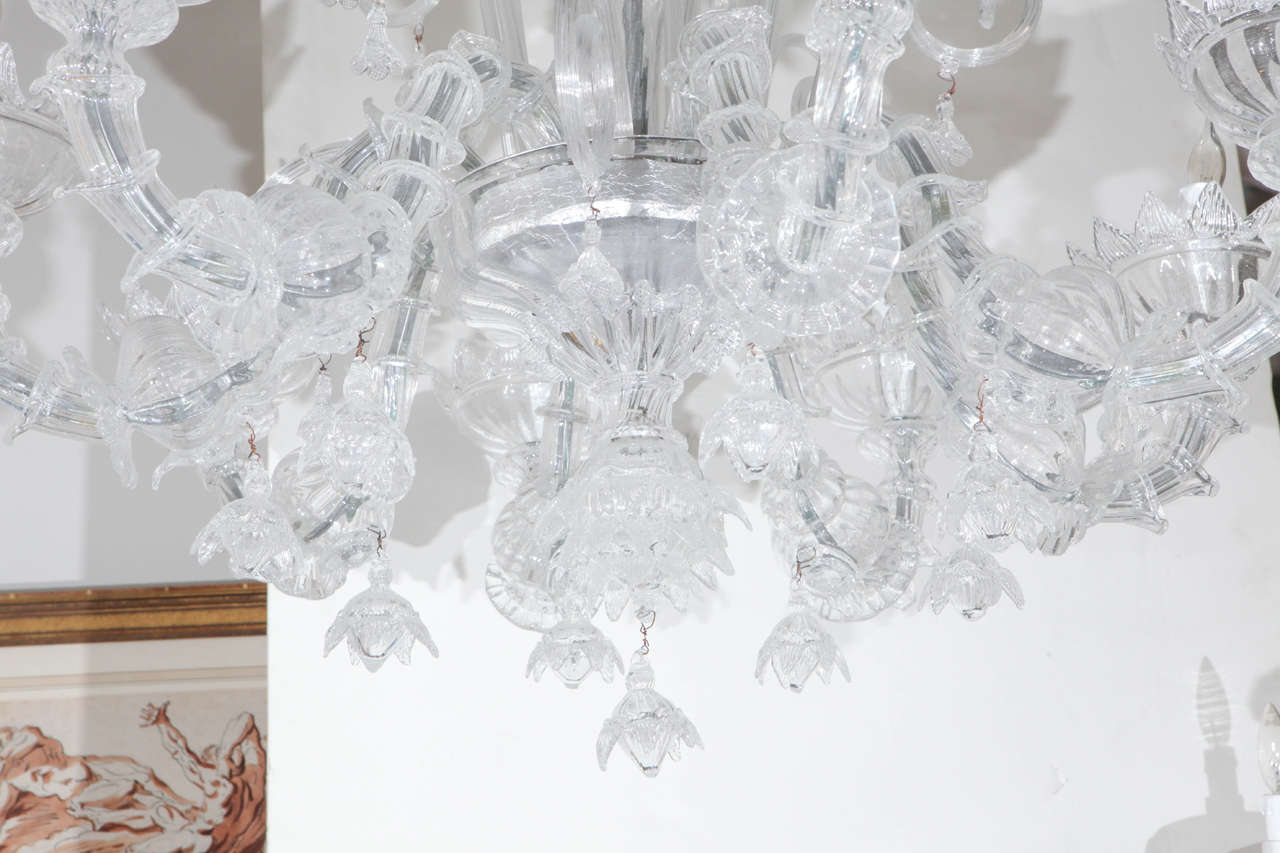 vintage murano crystal chandelier