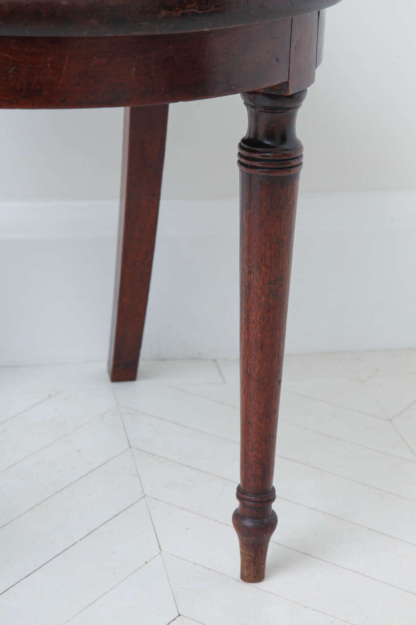 British A 19th century English Regency mahogany hall chair