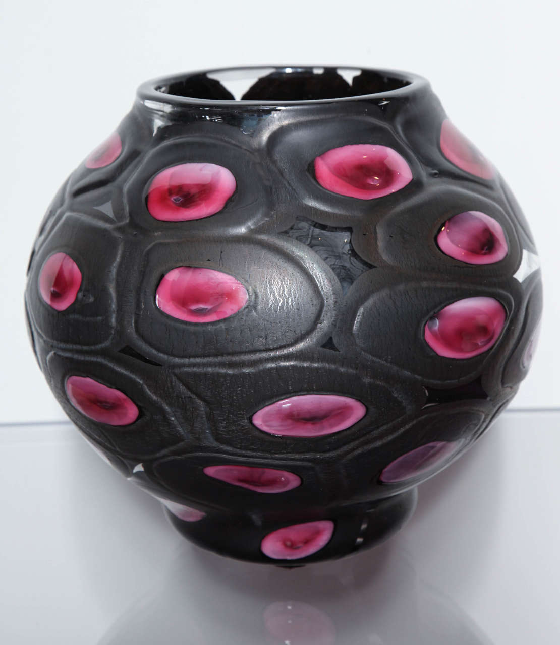 Italian Large Scale Nerox a Petoni Vase.  Ermanno Toso for Fratelli Toso