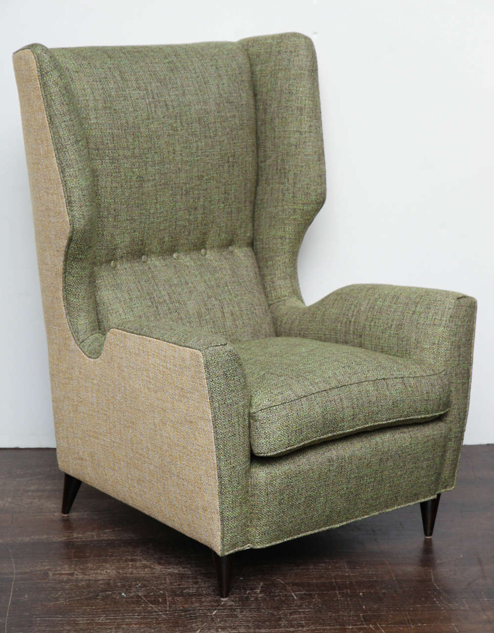 Fantastic Pair of High Back Wing Chairs 3