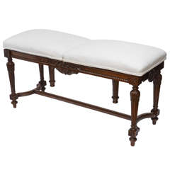 Antique French Metamorphic Piano Bench, Stool, 19th Century