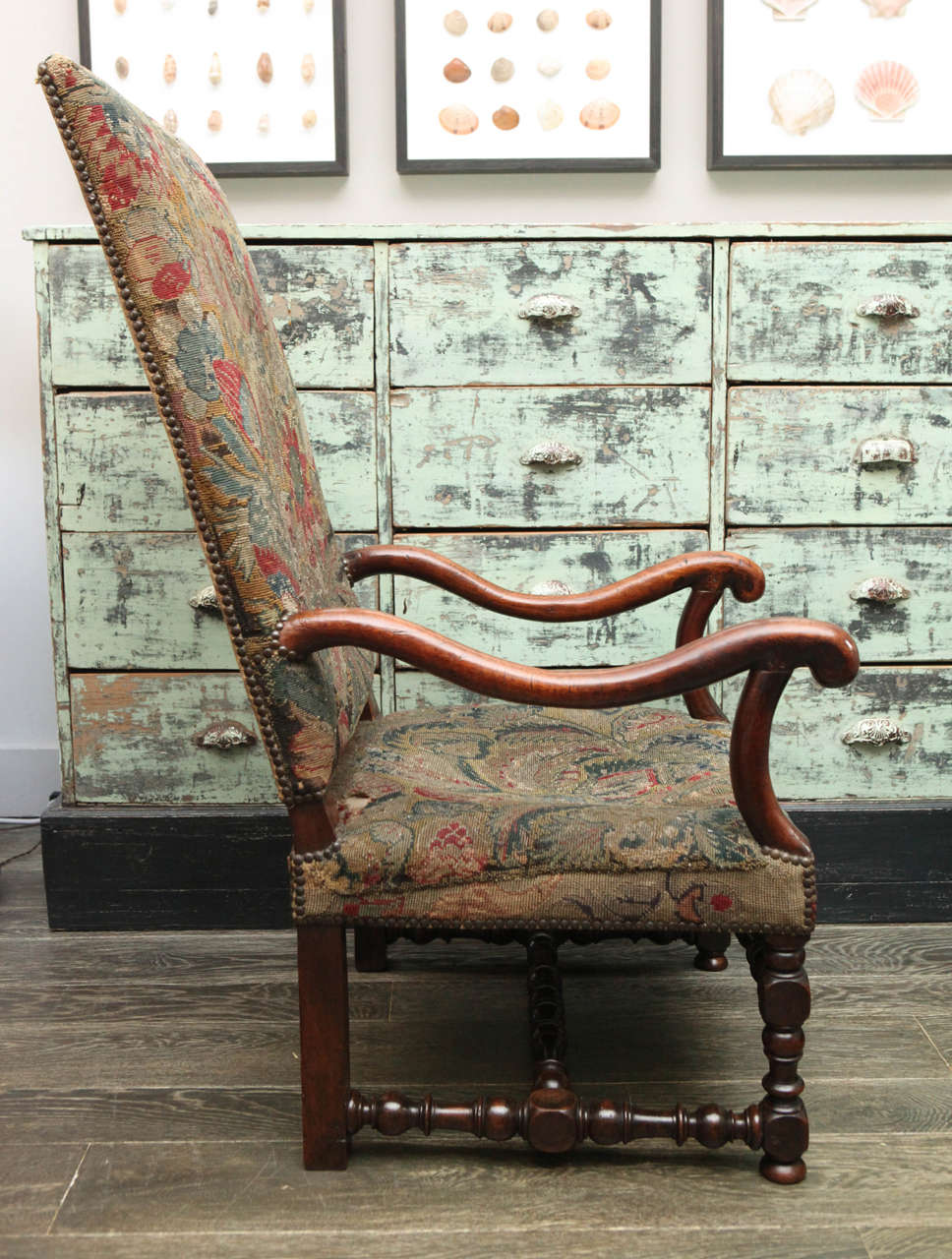 18th Century Armchair with Tapestry 1