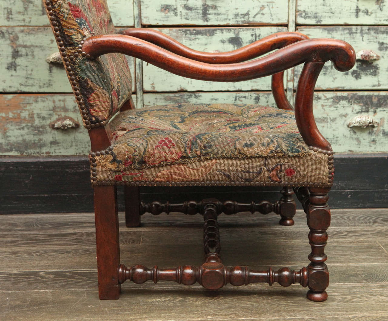 18th Century Armchair with Tapestry 2
