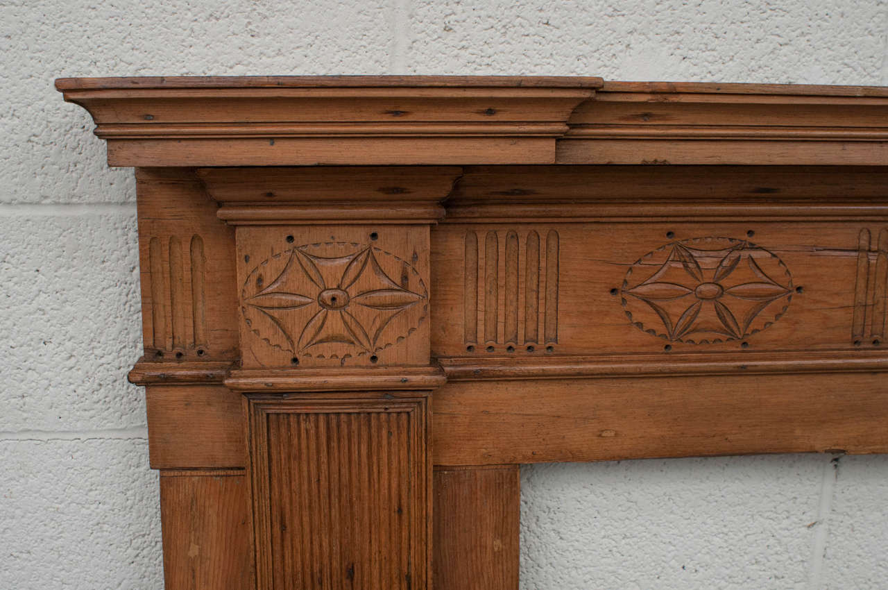 American Pine Federal Period Fire Surround