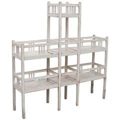 Antique Painted Pine Flower Stand