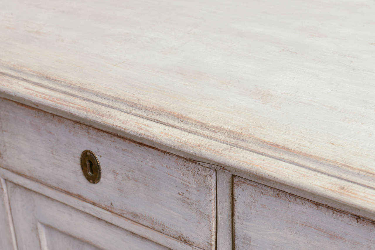 19th Century Antique Swedish, Gustavian Painted Sideboard 2