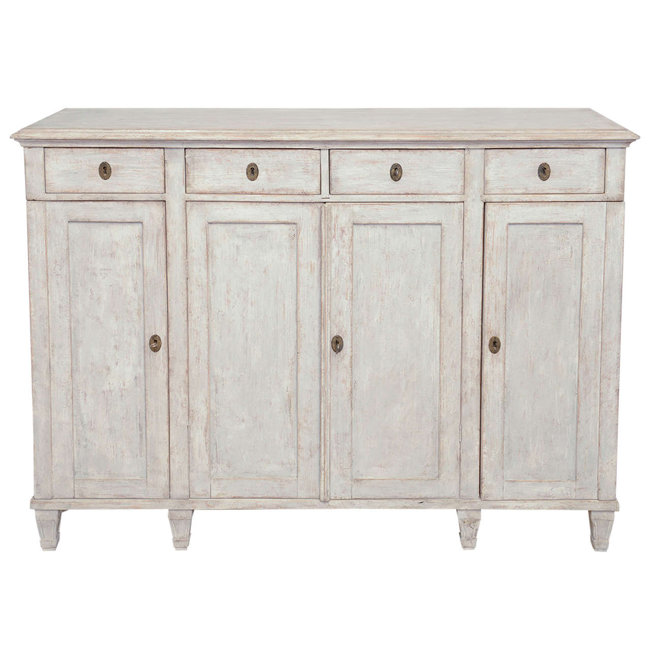 19th Century Antique Swedish, Gustavian Painted Sideboard