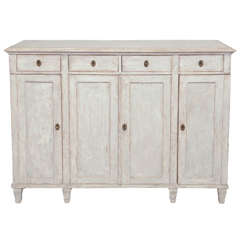 19th Century Antique Swedish, Gustavian Painted Sideboard