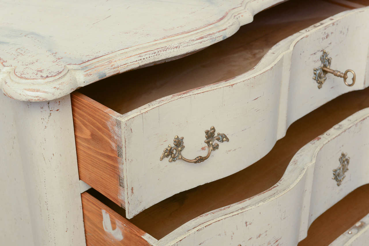 18th Century Antique Swedish Period Baroque Chest Late 18th Century In Good Condition For Sale In West Palm Beach, FL