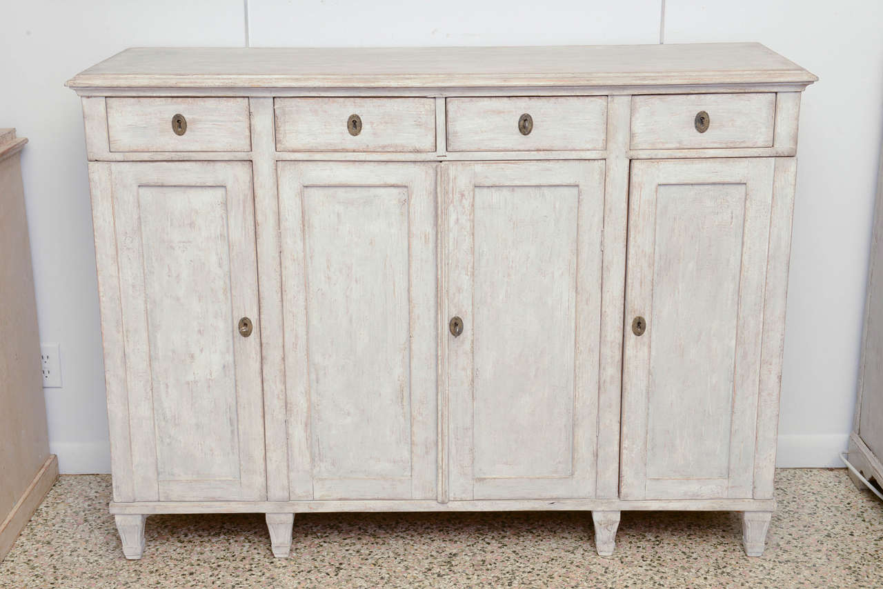 19th Century Antique Swedish, Gustavian Painted Sideboard at 1stDibs