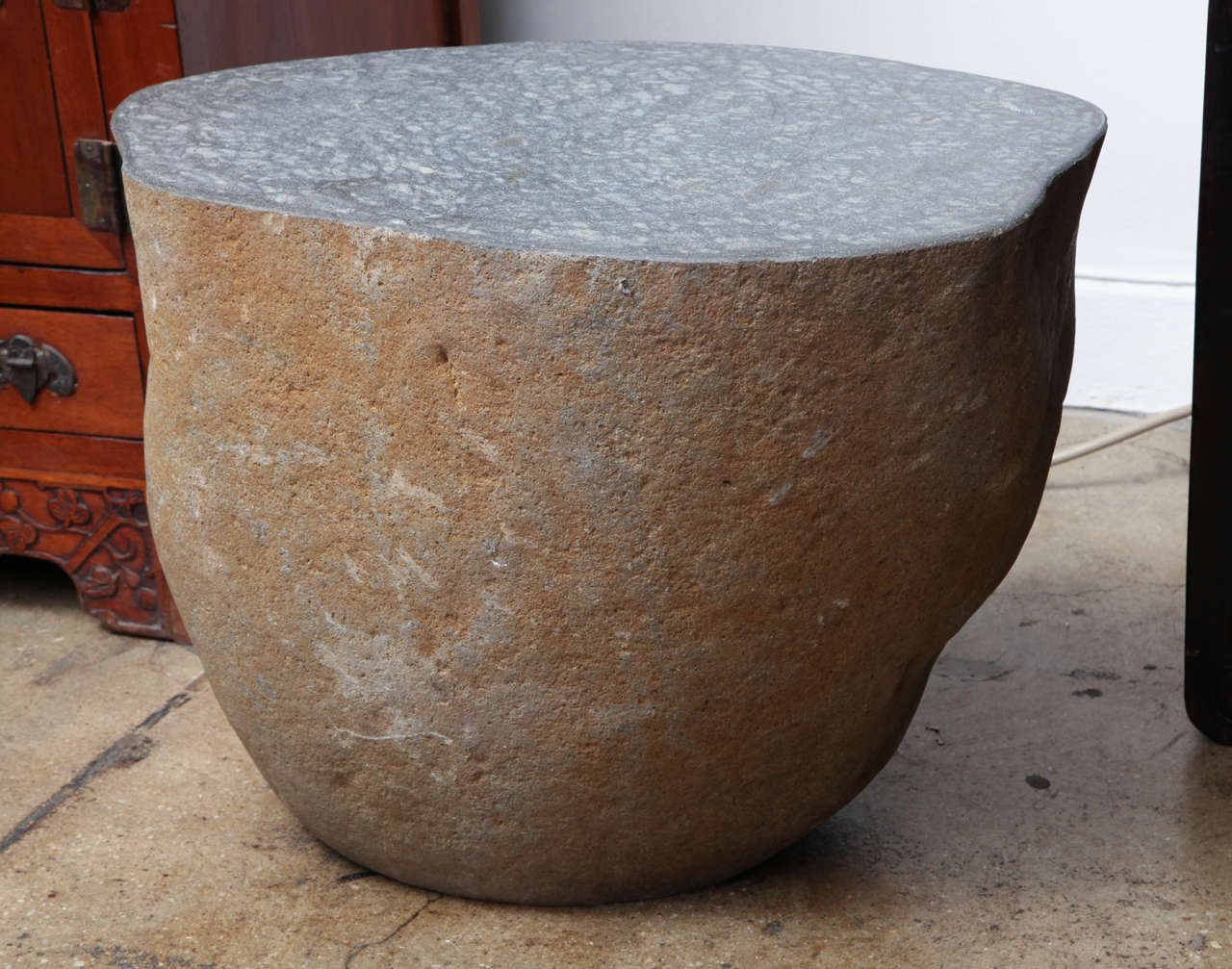 Stone Side Table at 1stdibs