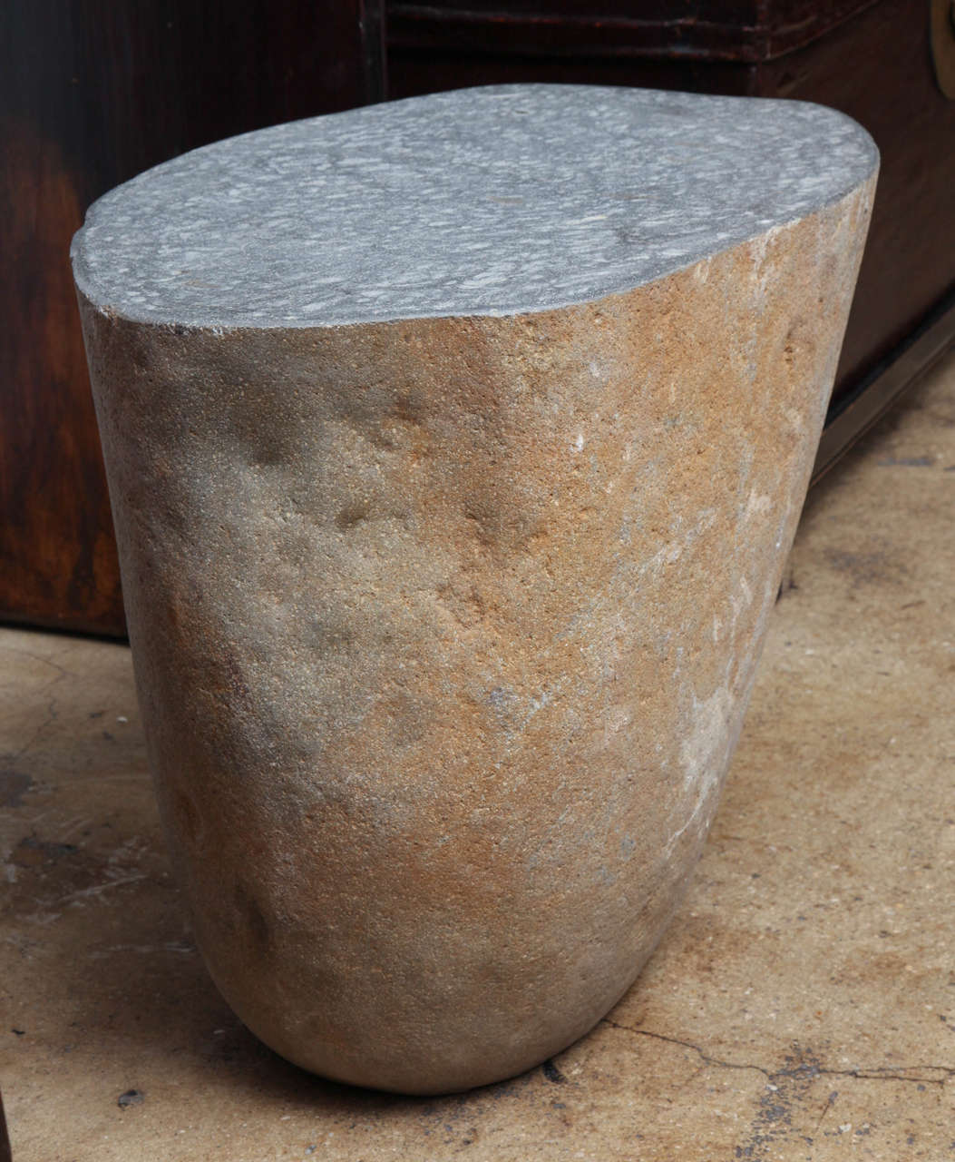 Stone Side Table at 1stdibs