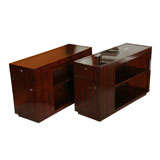 Pair of Art Deco Style Ebone De Macassar Cabinets 7