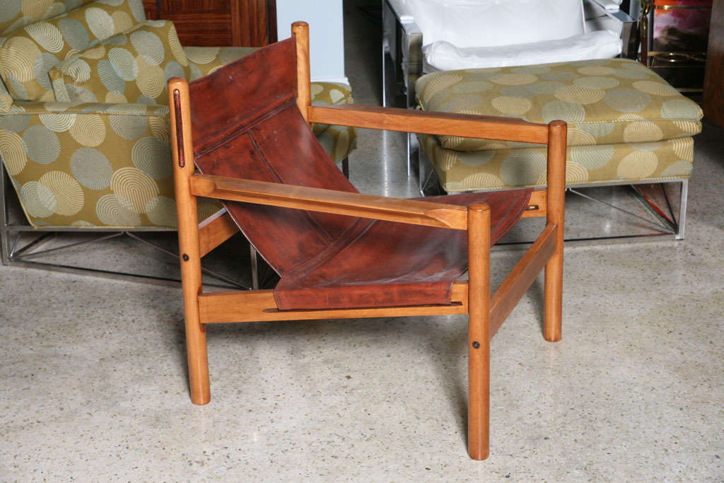 Pair of Danish Modern "Safari Chairs", Arne Norell at 1stDibs