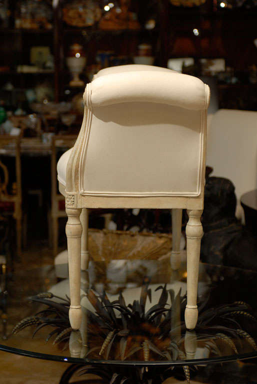 19th Century English George III Style Window Bench 3